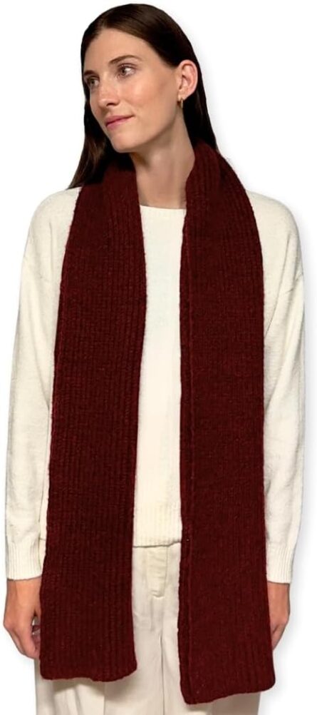Cable Knit Winter Scarf – Soft Sustainable Knit Wrap - Image 4