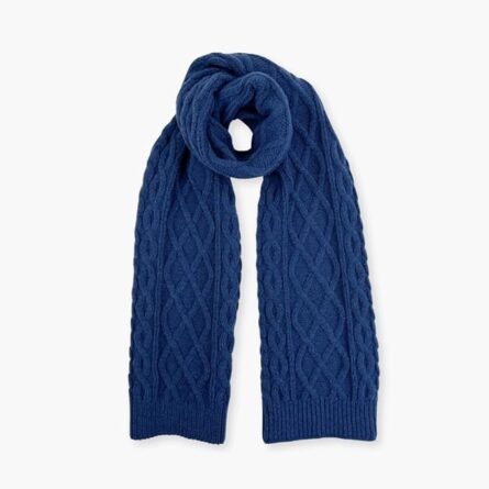 Cable Knit Winter Scarf – Soft Sustainable Knit Wrap - Image 6