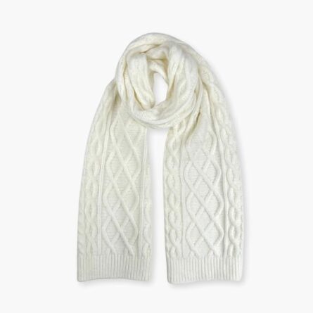 Cable Knit Winter Scarf – Soft Sustainable Knit Wrap - Image 5