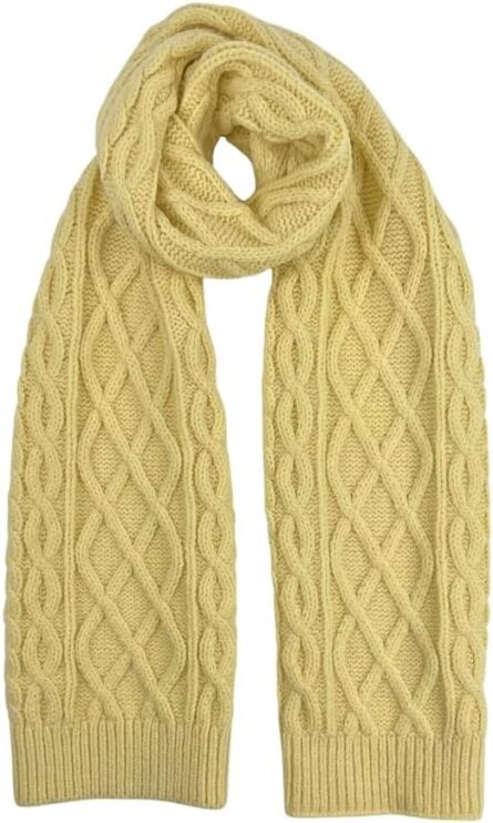 Cable Knit Winter Scarf – Soft Sustainable Knit Wrap - Image 7