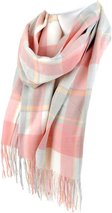 Women-cashmere-scarve-pink-green-yellow