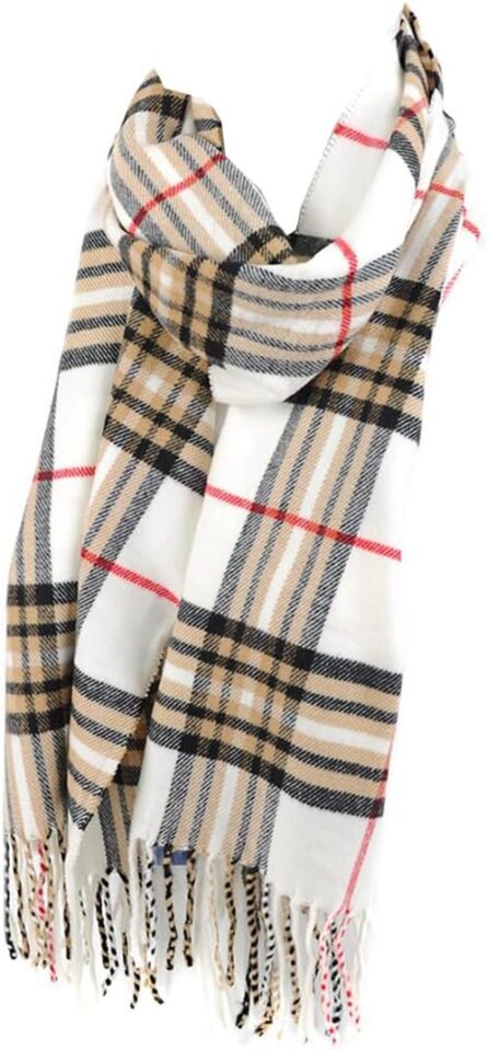 Plaid Cashmere Feel Winter Scarf - Image 6