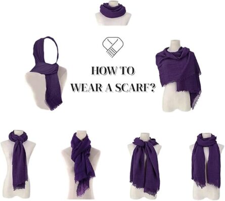 Soft Crinkle Cotton Blend Scarf Wrap - Image 4