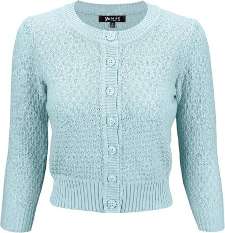Women’s Crochet Knit Cropped Cardigan - Image 5