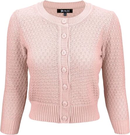 Women’s Crochet Knit Cropped Cardigan - Image 6