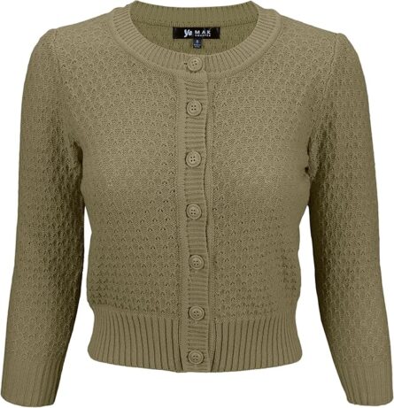 Women’s Crochet Knit Cropped Cardigan - Image 8