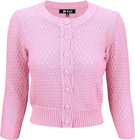 Women’s Crochet Knit Cropped Cardigan - Image 12
