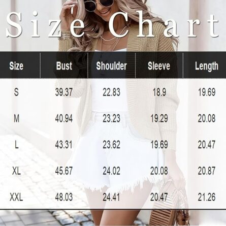 Women’s Chunky Cropped Knit Cardigan - Image 3