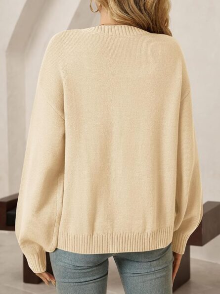 Women’s Loose Fit Knit Cardigan - Image 4
