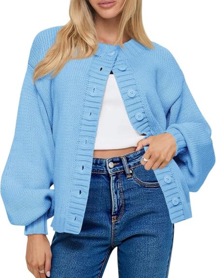 Women’s Loose Fit Knit Cardigan - Image 6