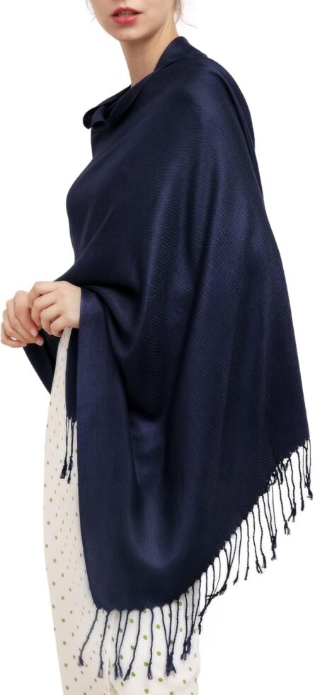 Elegant Pashmina Shawl Wrap – Evening & Wedding Scarf - Image 8