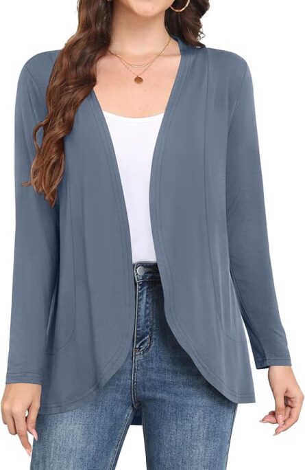 Women’s Soft Draped Longline Cardigan - Image 7