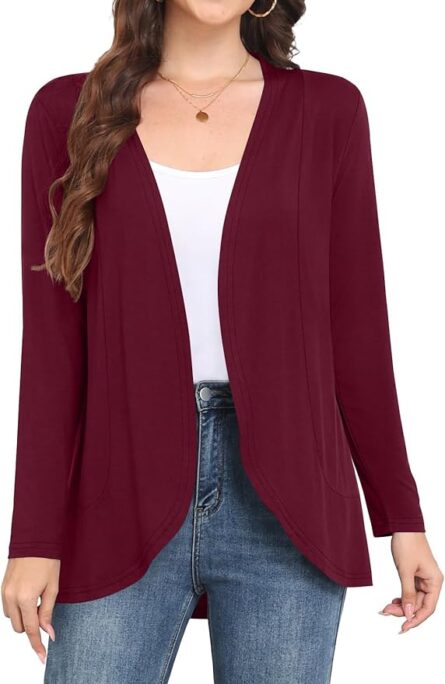 Women’s Soft Draped Longline Cardigan - Image 6