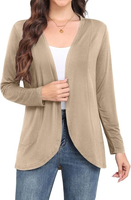 Women’s Soft Draped Longline Cardigan - Image 4