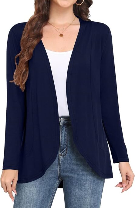 Women’s Soft Draped Longline Cardigan - Image 5