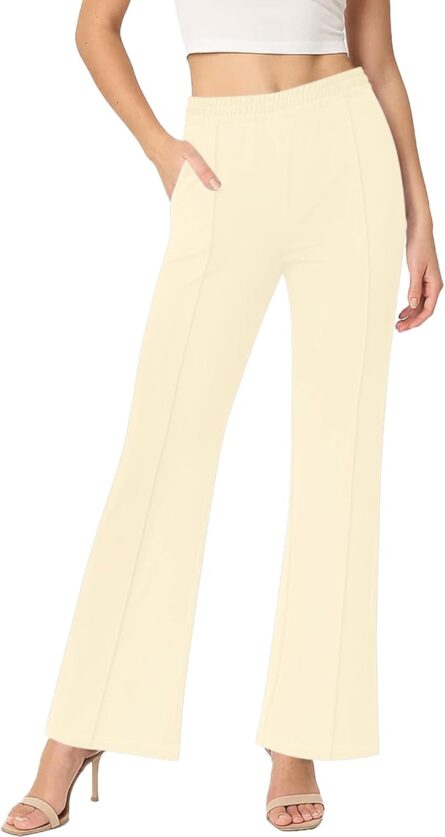 Women’s High Waisted Flare Trousers with Pockets - Image 7
