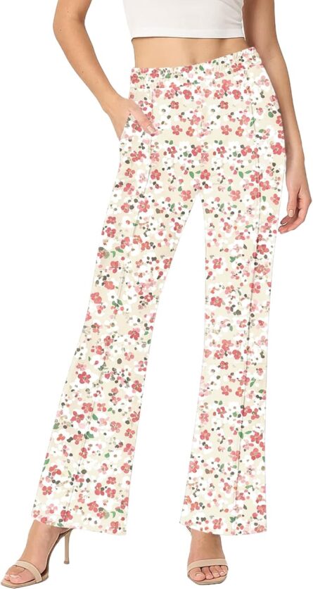 Women’s High Waisted Flare Trousers with Pockets - Image 5