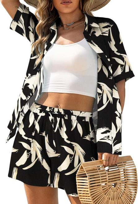 Tropical Beach Shirt & Shorts Co-Ord Set