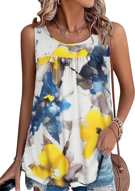 Women’s Sleeveless Tunic Tank Top - Image 6