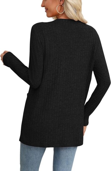 Women’s Lightweight Ribbed Cardigan - Image 4