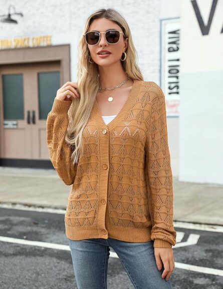 Women’s Crochet Cropped Cardigan Shrug