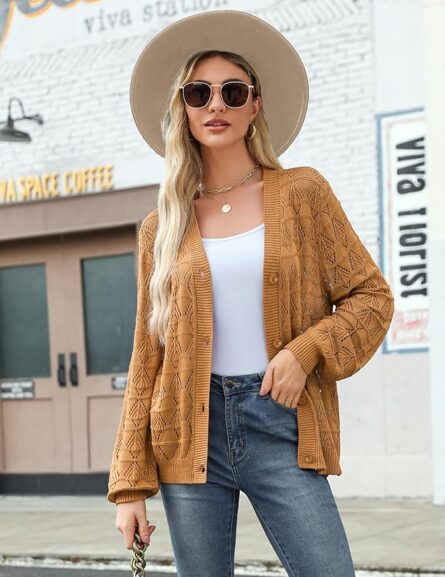 Women’s Crochet Cropped Cardigan Shrug - Image 3
