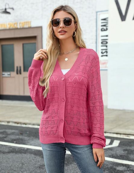 Women’s Crochet Cropped Cardigan Shrug - Image 6