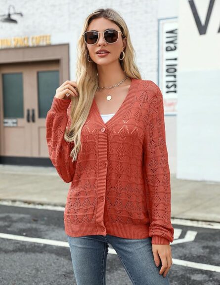 Women’s Crochet Cropped Cardigan Shrug - Image 7