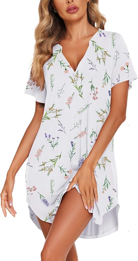 Women-button-front-lavender