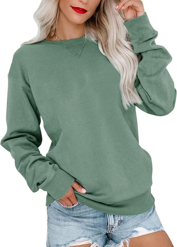 Women-casual-long-sleeve-sweatshirt-green