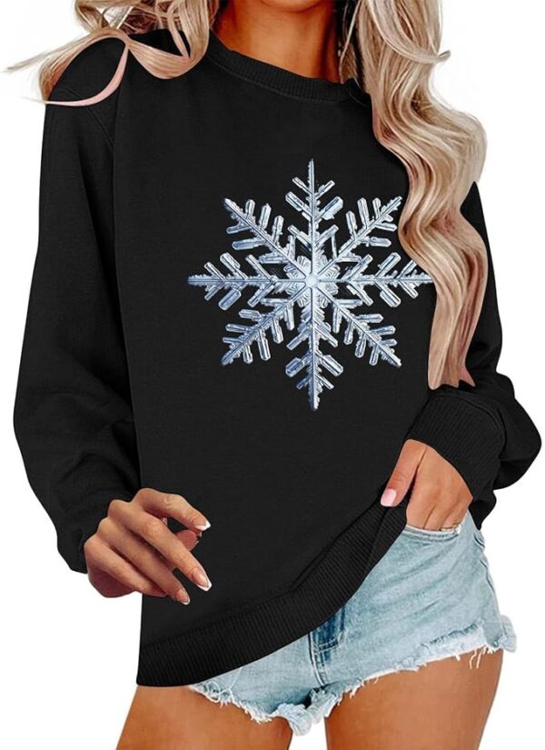 Women-christmas-sweatshirt-black