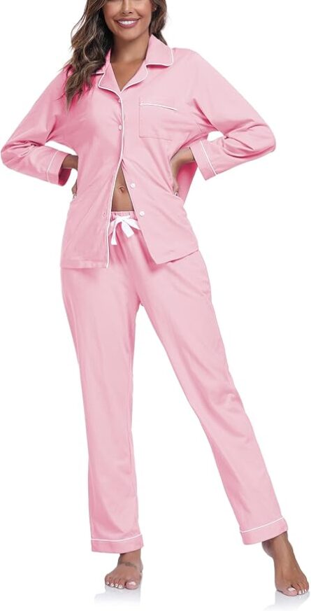 Women's Cotton Button-Up Pyjama Set - Image 7
