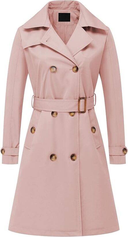 Women's Smart Casual Longline Trench Coat with Belt - Image 8