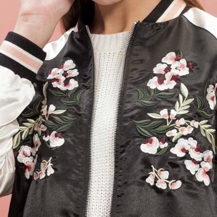 Women's Reversible Phoenix Embroidered Bomber Jacket - Image 4