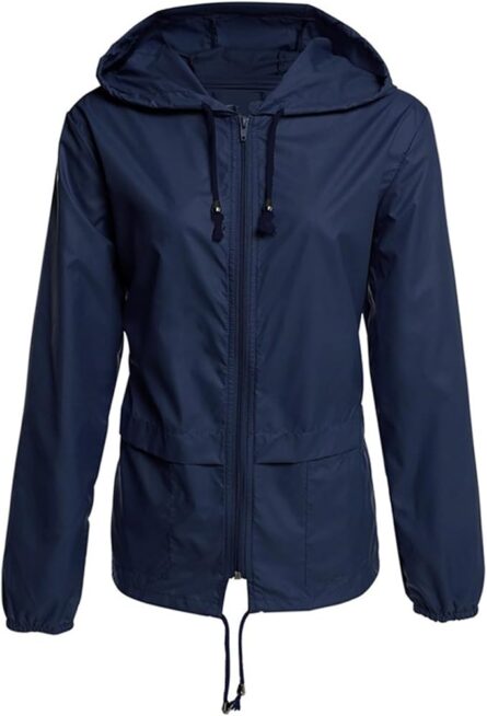 Women's Lightweight Travel Raincoat with Hood - Image 3