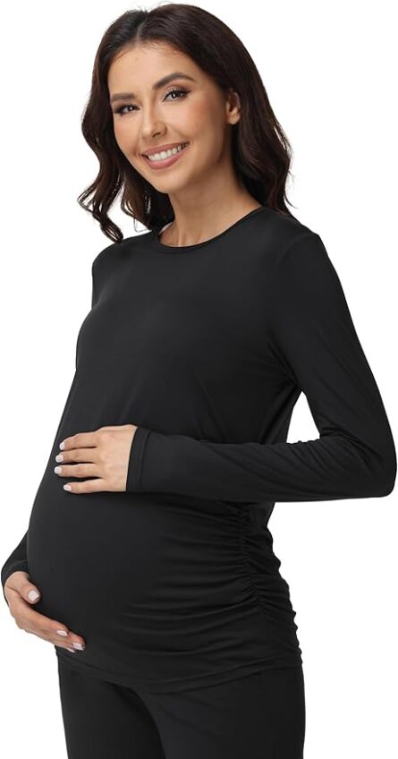 Maternity Lounge Set with Wide Leg Trousers - Image 3