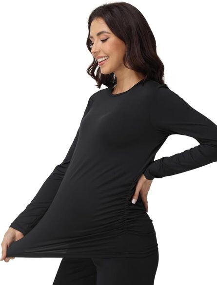 Maternity Lounge Set with Wide Leg Trousers - Image 4