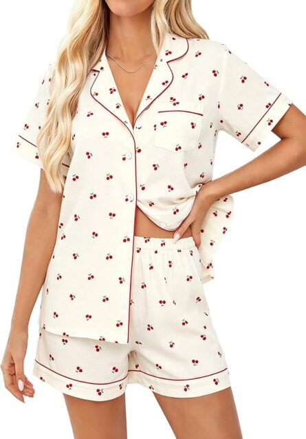 Printed Button-Up Pyjama Set - Image 5