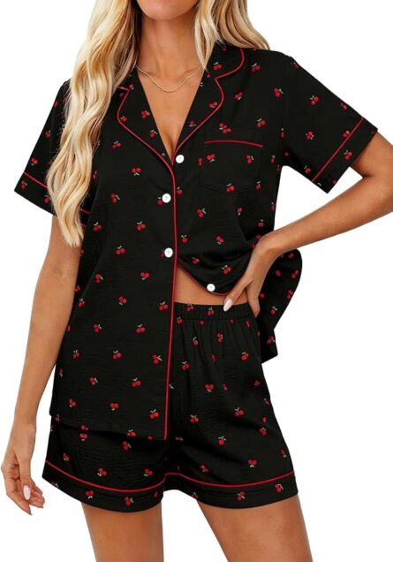 Printed Button-Up Pyjama Set - Image 8